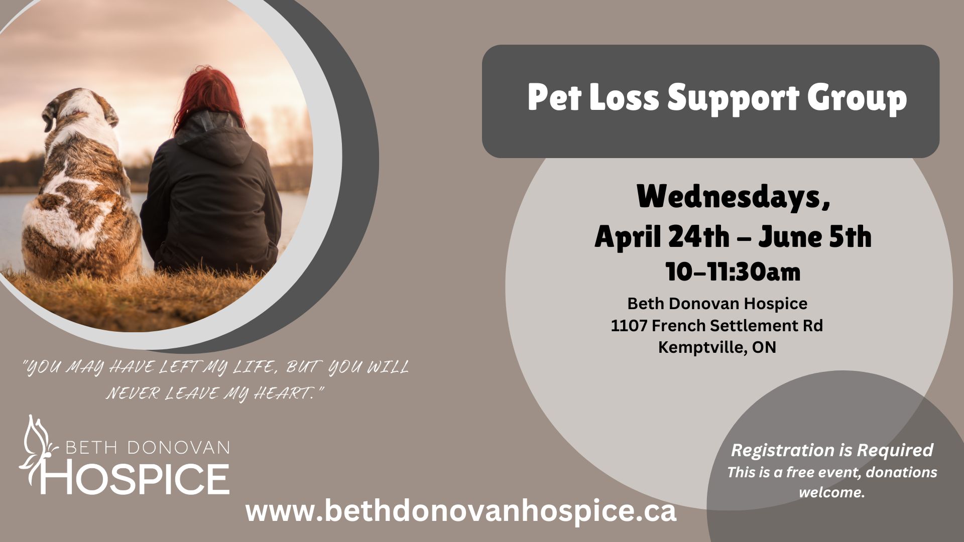 Pet Loss Support Group Poster 