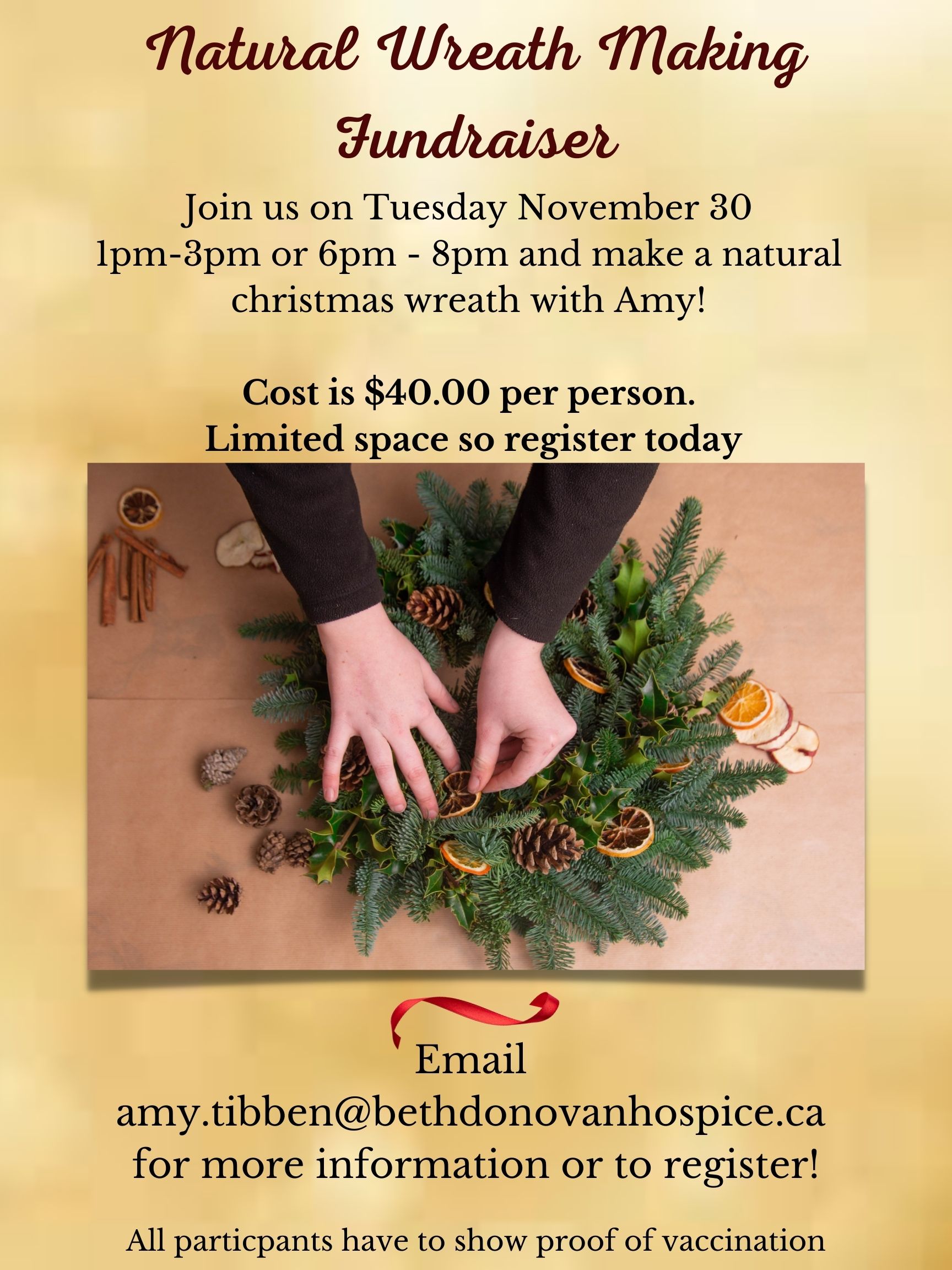 Natural Wreath Making Fundraiser 1