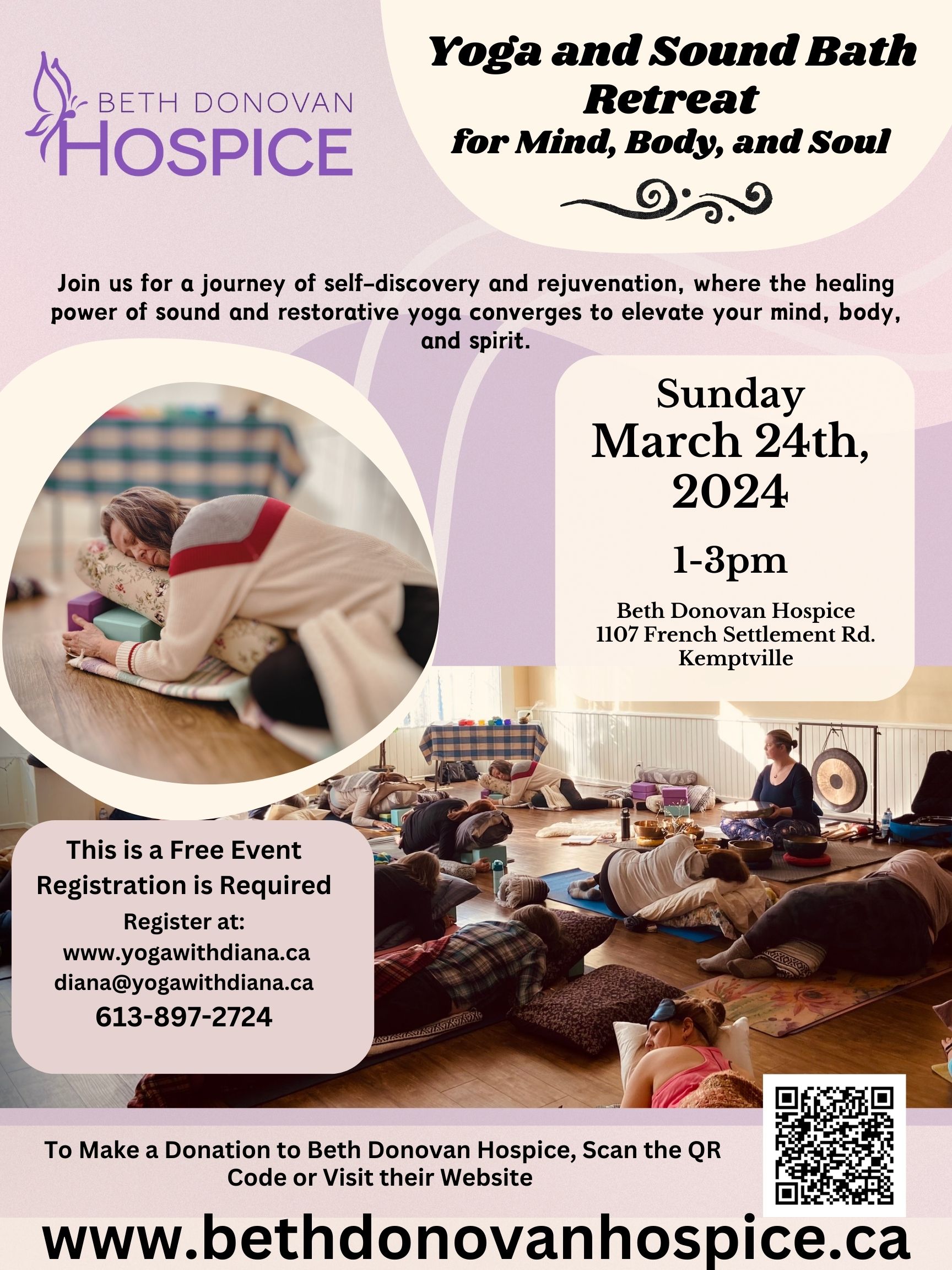 Yoga and Sound Bath Retreat Poster 1